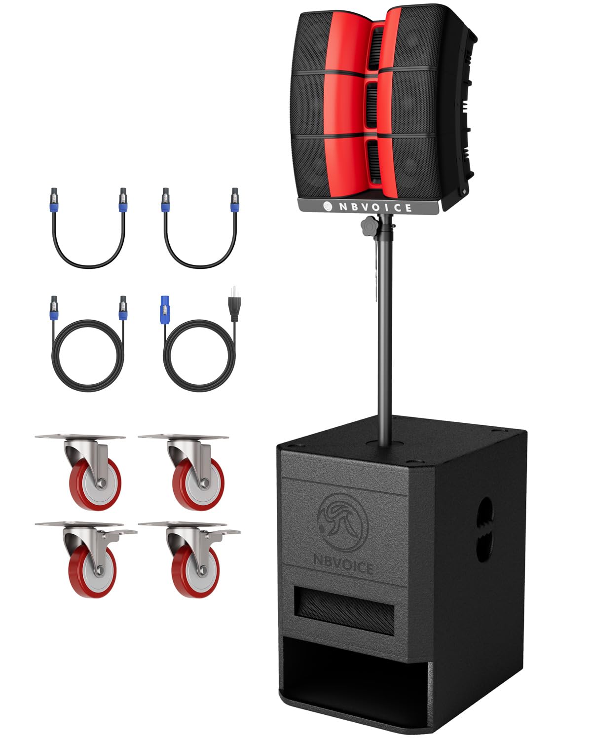 Amazon.com: NBVOICE PRX ONE 15 inch Stage PA Speaker System, 2400W